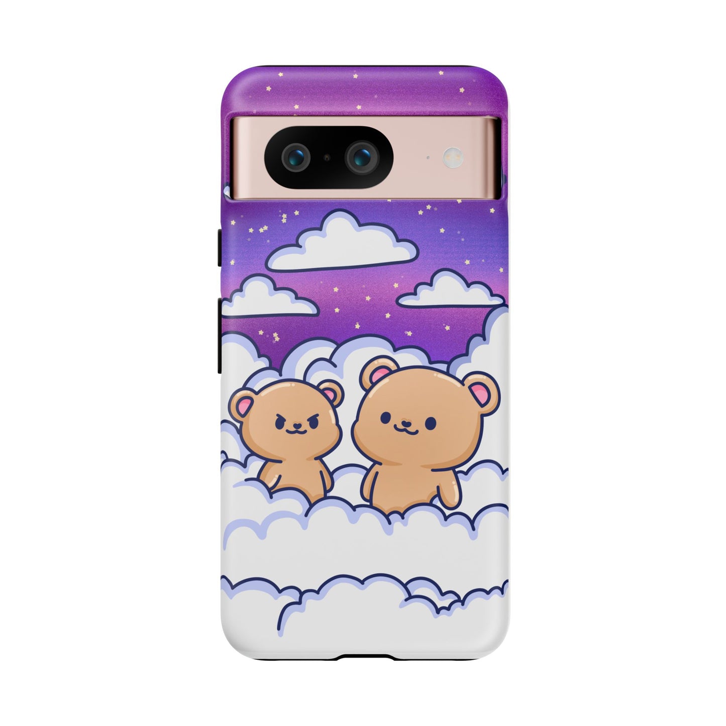 Cloud Cubs Cute Bears on Cloudy Night Sky Phone Case