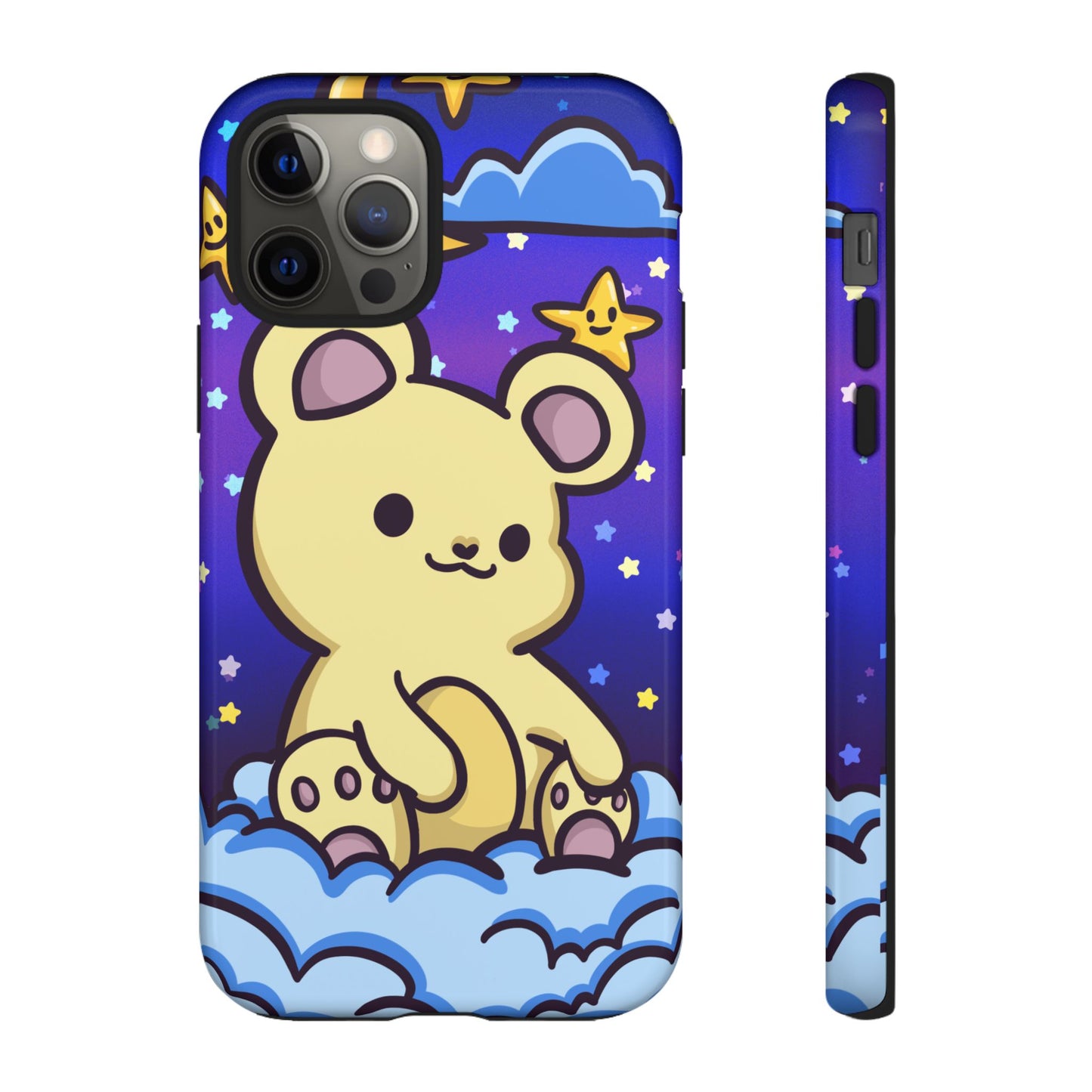 Cloud Cub Nighttime Sky Bear Phone Case - Pink X Holic