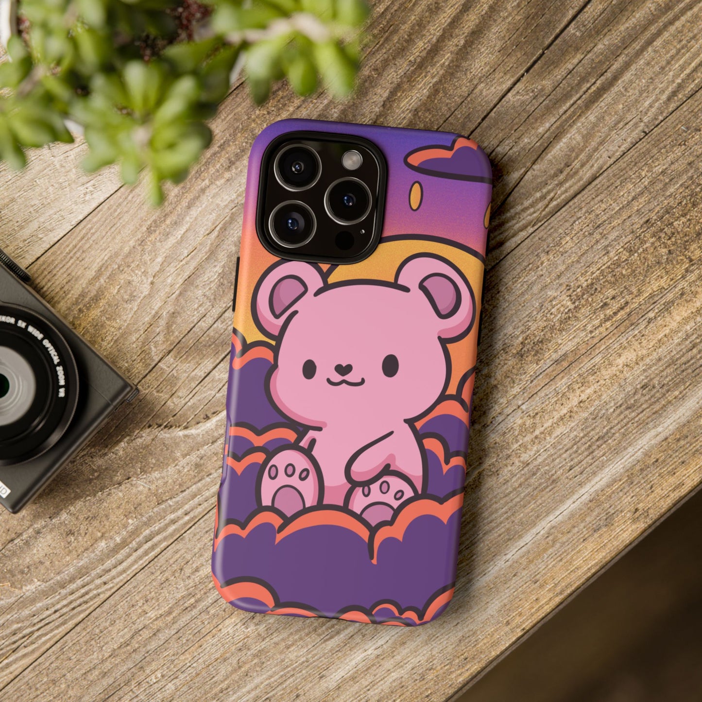 Cloud Cub Sunset Sky Bear Phone Case