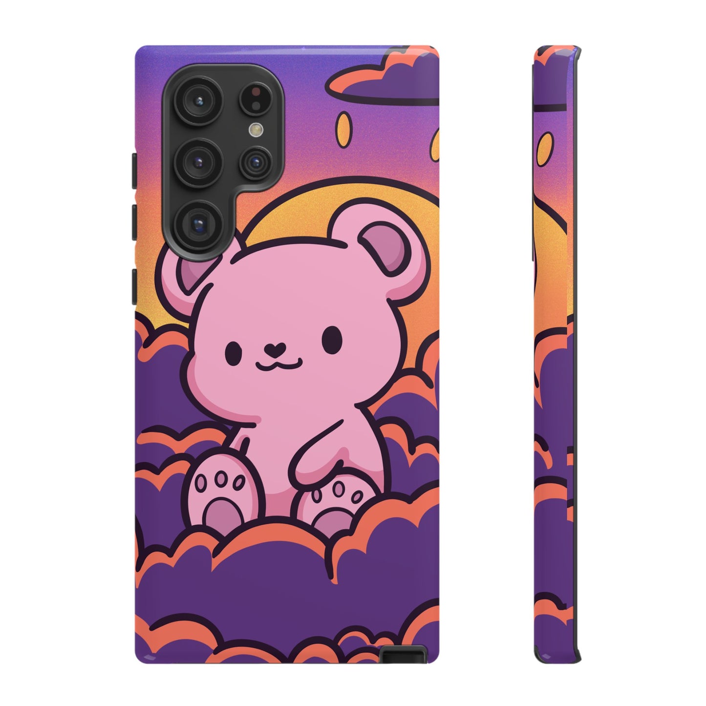 Cloud Cub Sunset Sky Bear Phone Case - Pink X Holic