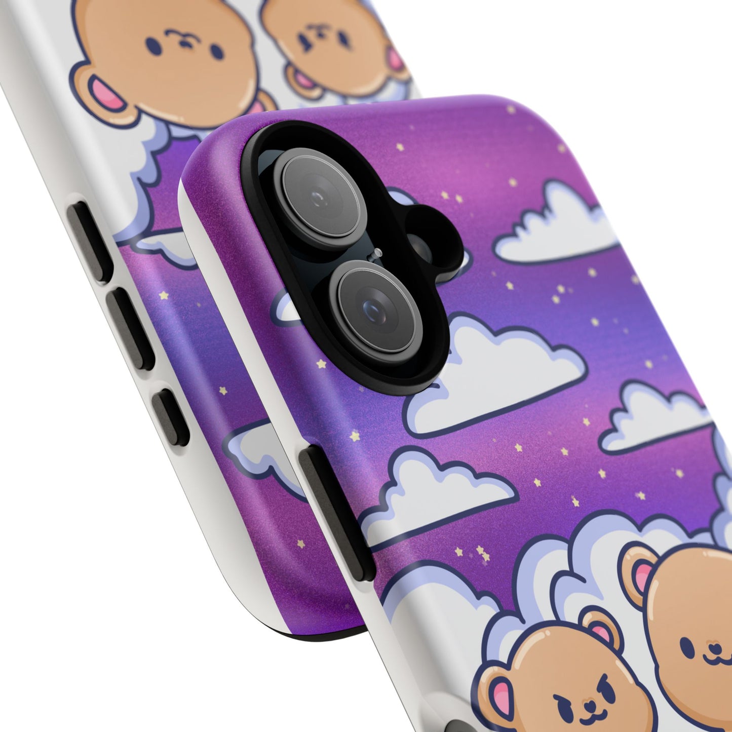 Cloud Cubs Cute Bears on Cloudy Night Sky Phone Case