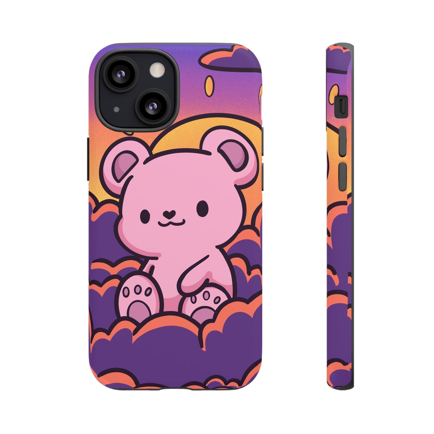 Cloud Cub Sunset Sky Bear Phone Case - Pink X Holic