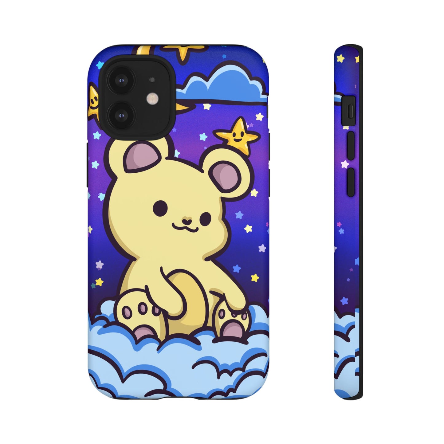 Cloud Cub Nighttime Sky Bear Phone Case - Pink X Holic