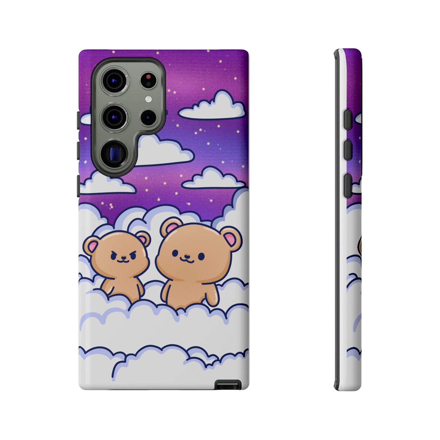Cloud Cubs Cute Bears on Cloudy Night Sky Phone Case
