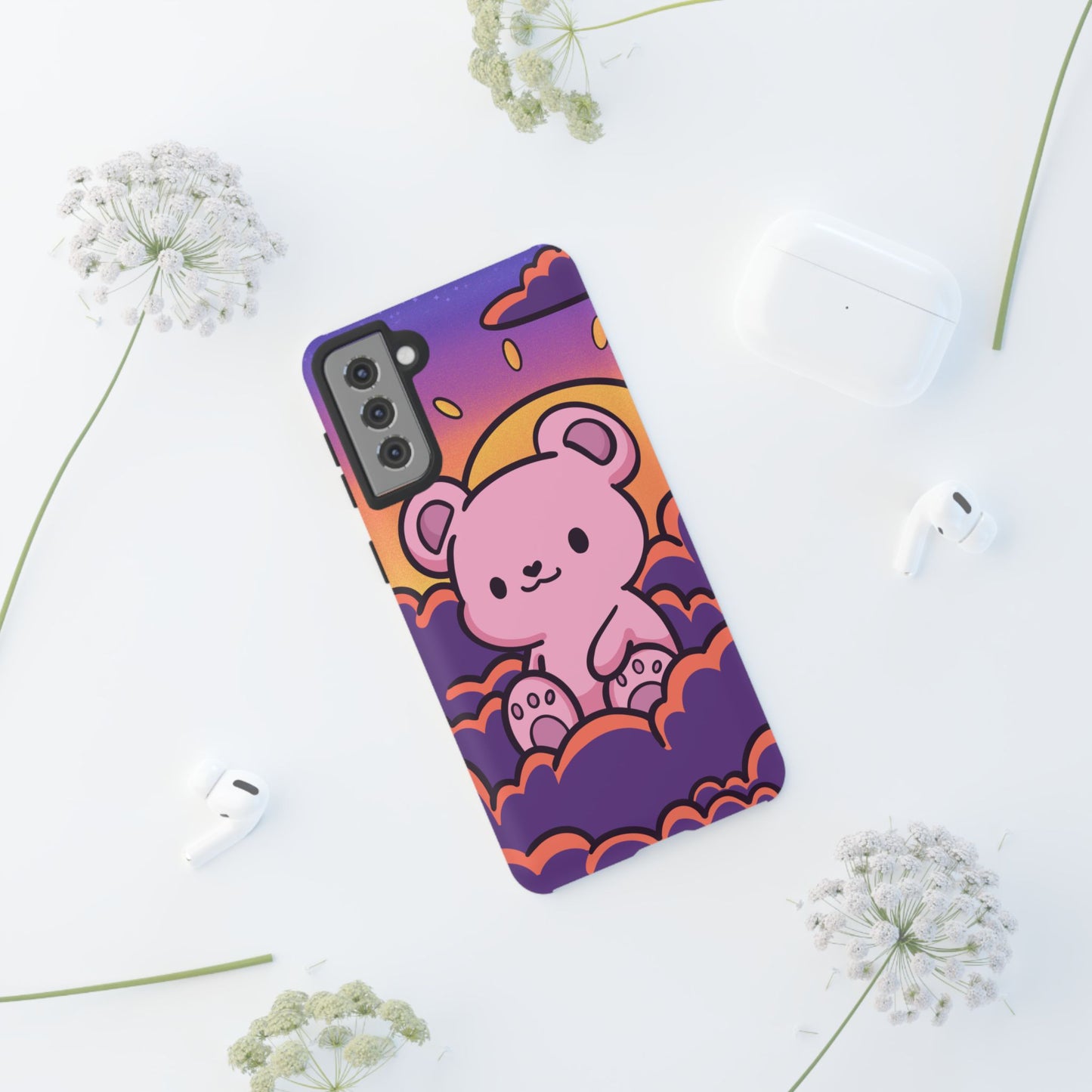Cloud Cub Sunset Sky Bear Phone Case
