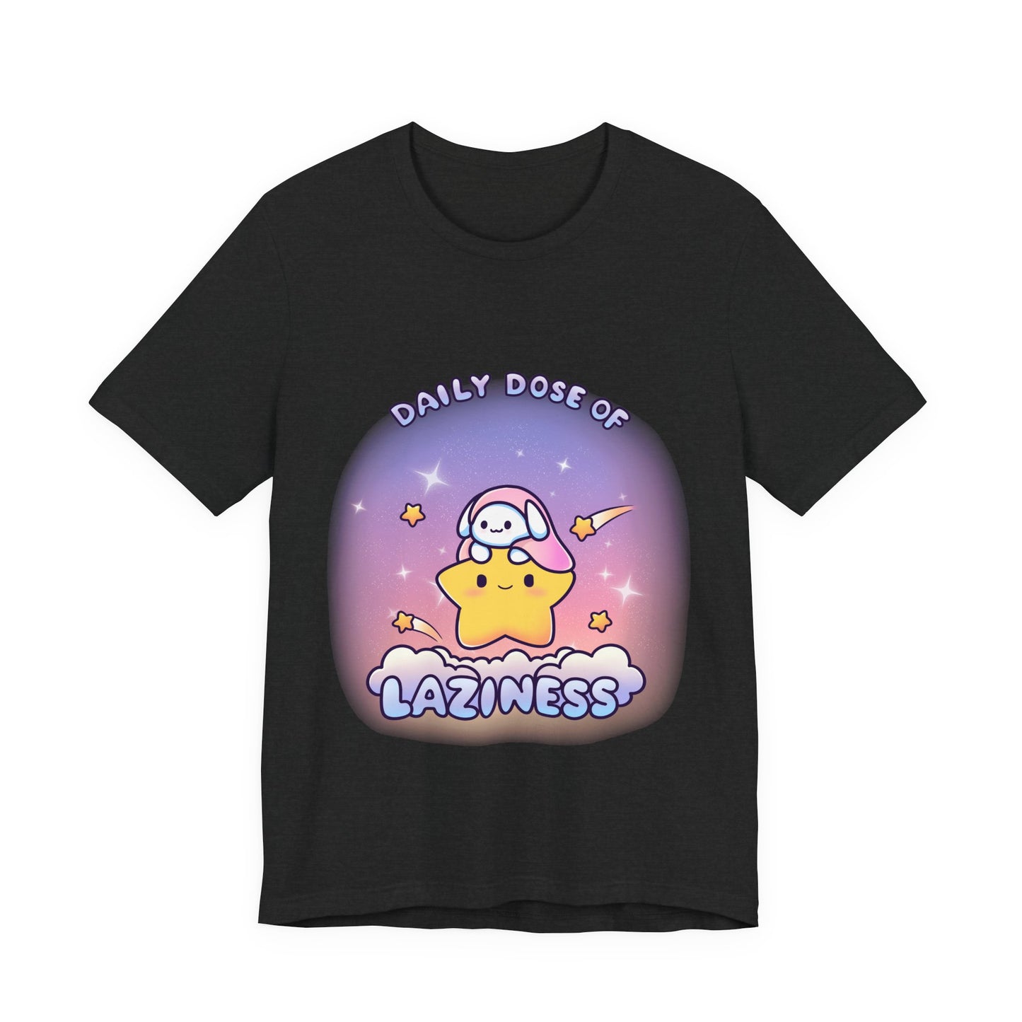 Daily Dose of Laziness Tee, Cute Relaxed Fit T Shirt - Pink X Holic