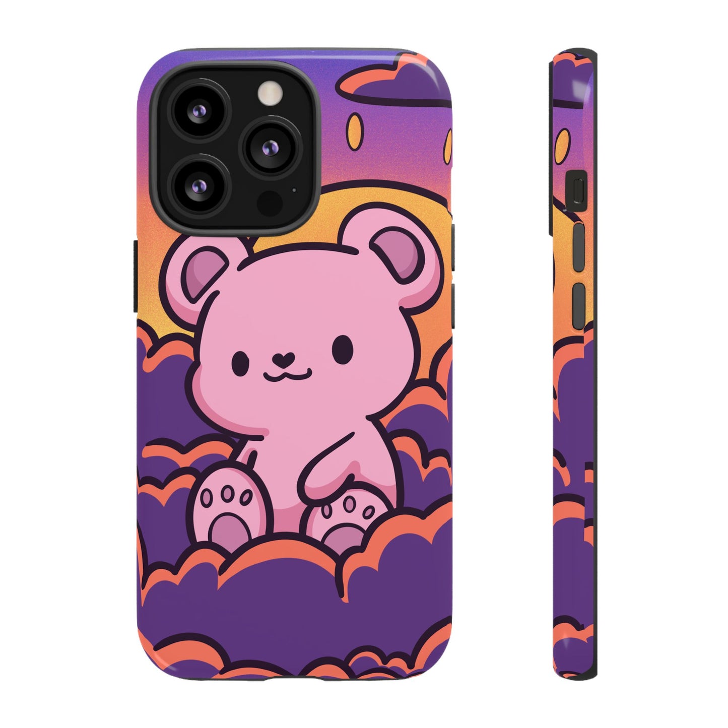 Cloud Cub Sunset Sky Bear Phone Case - Pink X Holic