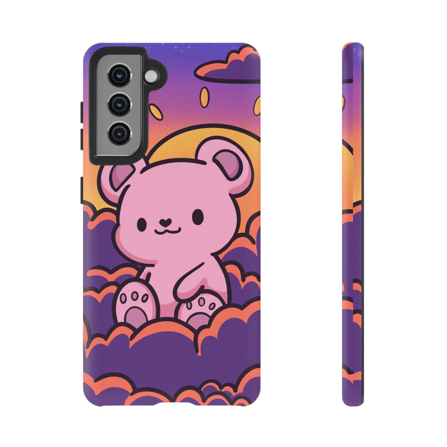 Cloud Cub Sunset Sky Bear Phone Case - Pink X Holic