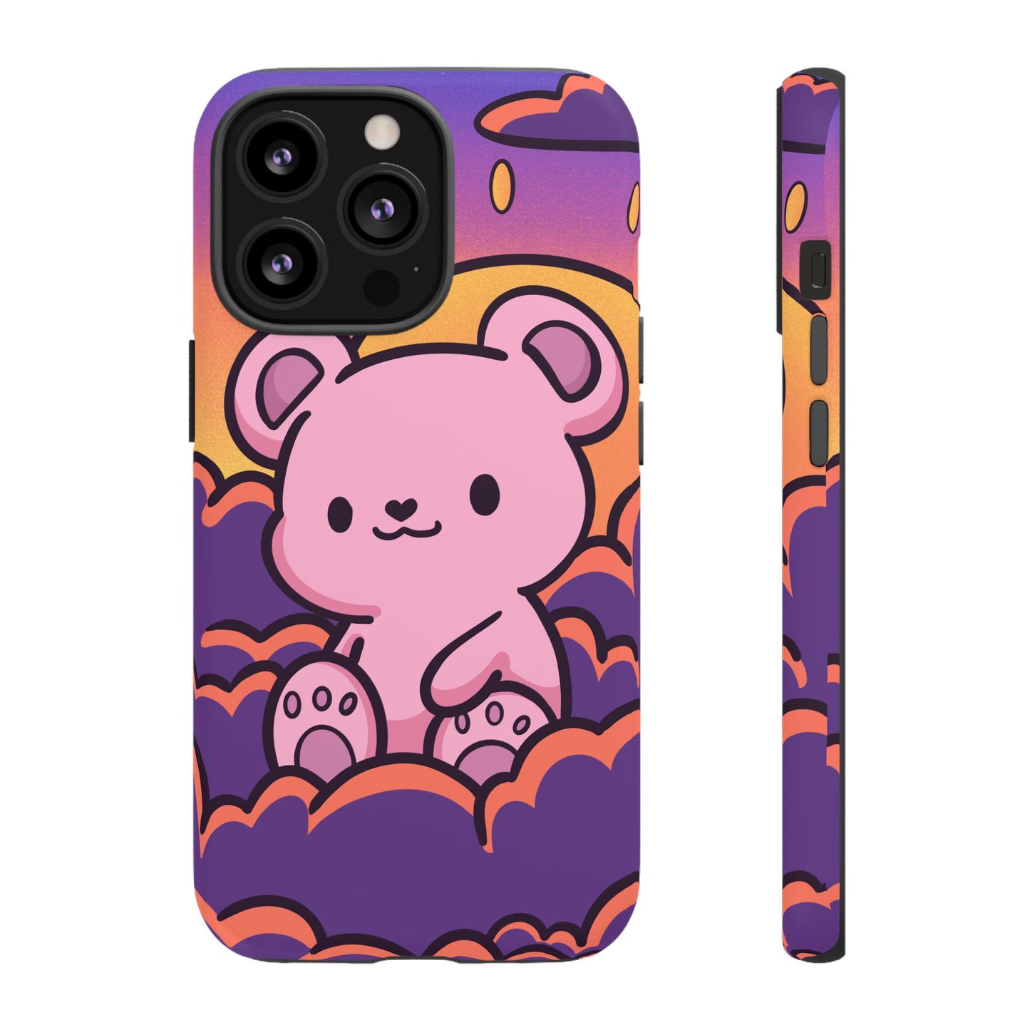 Cloud Cub Sunset Sky Bear Phone Case - Pink X Holic