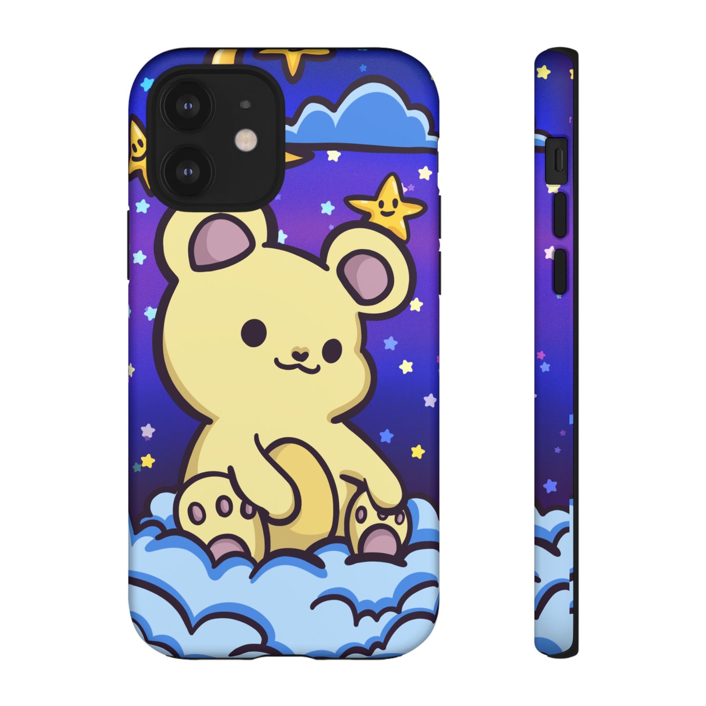 Cloud Cub Nighttime Sky Bear Phone Case - Pink X Holic