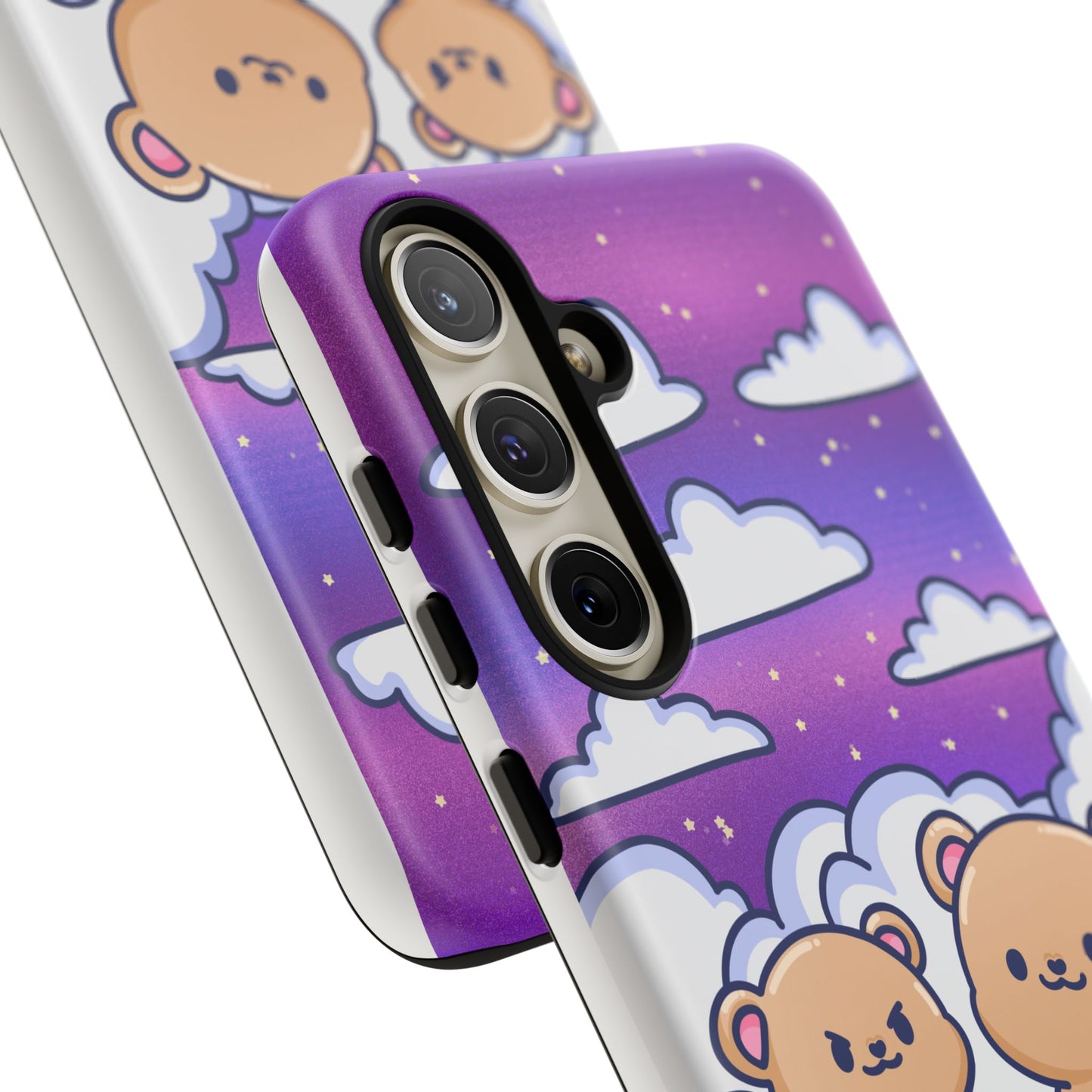 Cloud Cubs Cute Bears on Cloudy Night Sky Phone Case