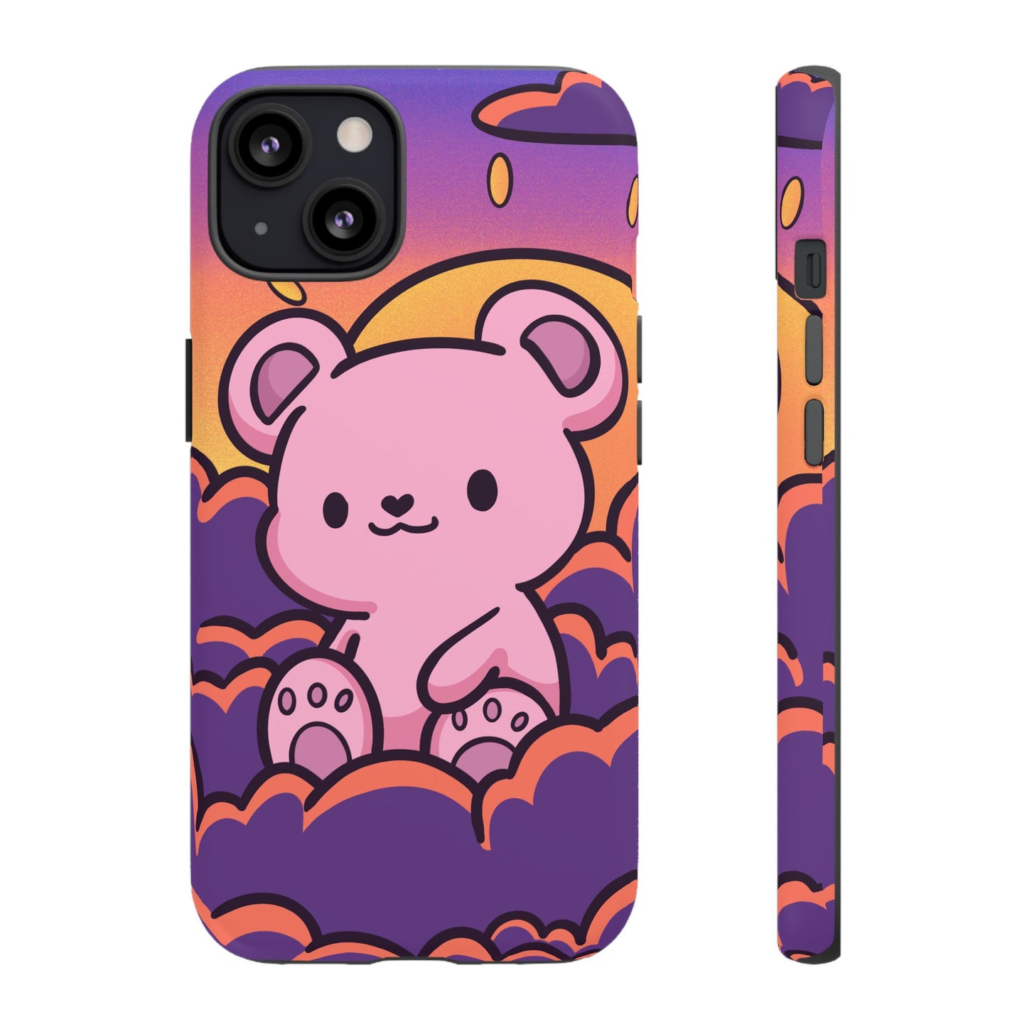 Cloud Cub Sunset Sky Bear Phone Case - Pink X Holic