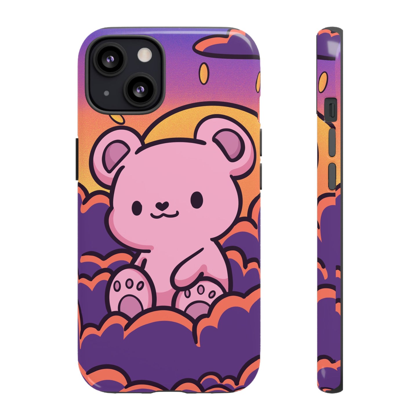 Cloud Cub Sunset Sky Bear Phone Case - Pink X Holic