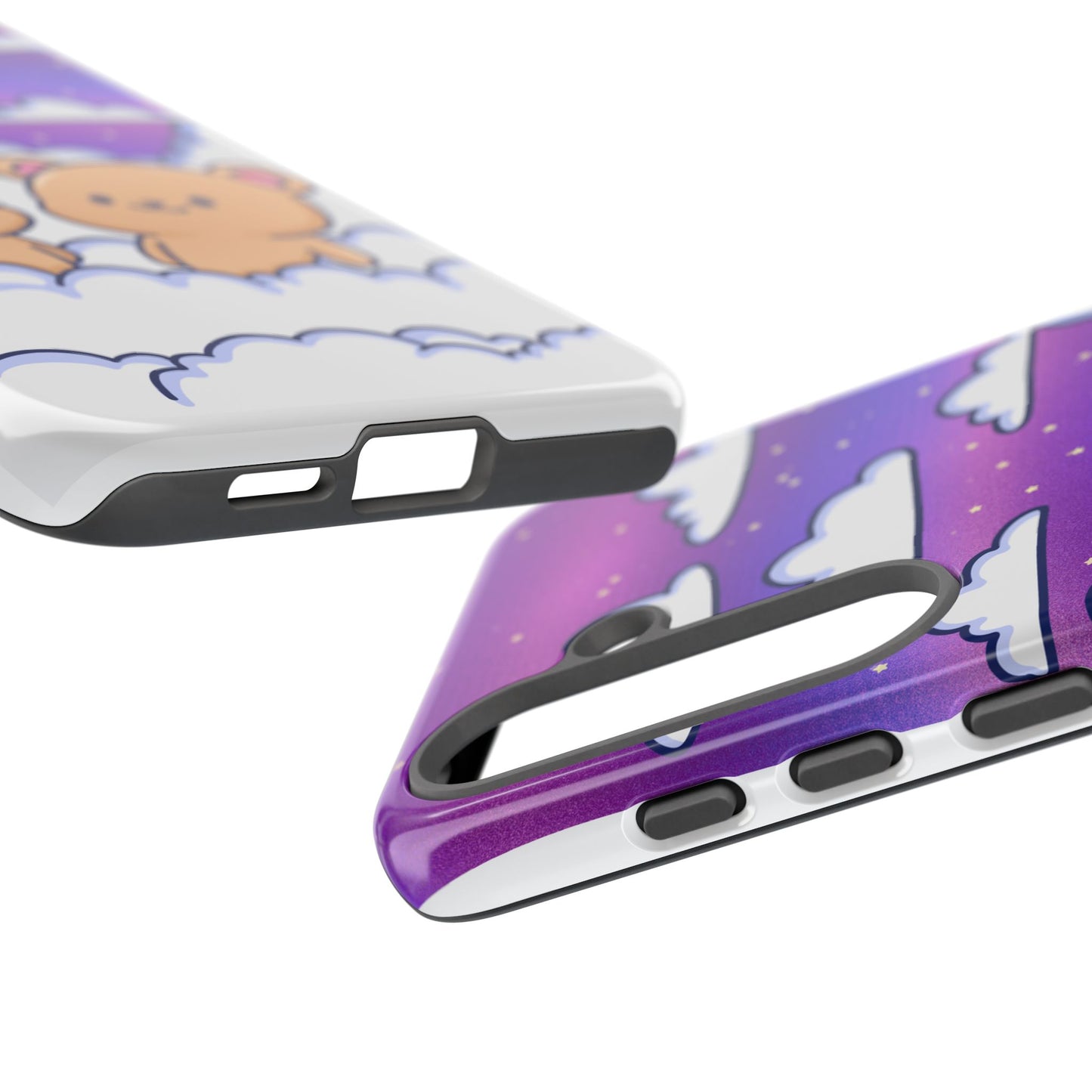 Cloud Cubs Cute Bears on Cloudy Night Sky Phone Case