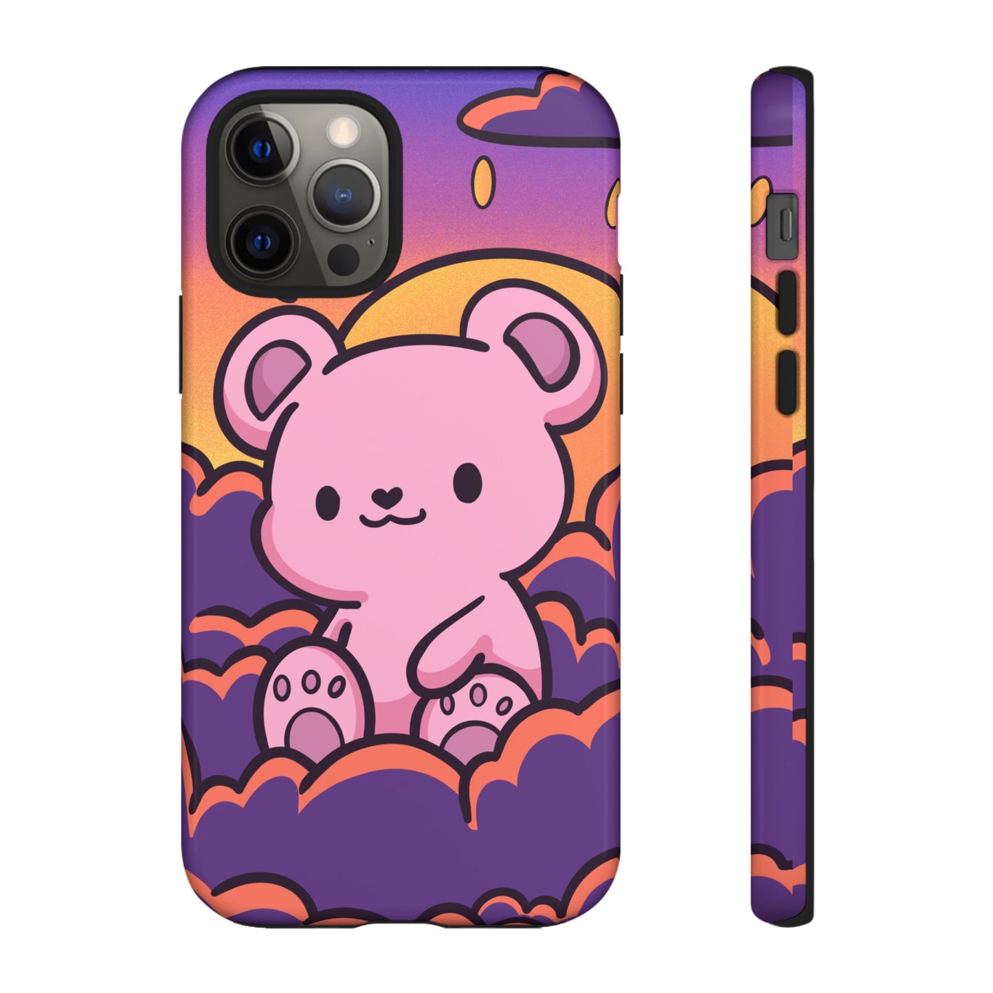 Cloud Cub Sunset Sky Bear Phone Case - Pink X Holic