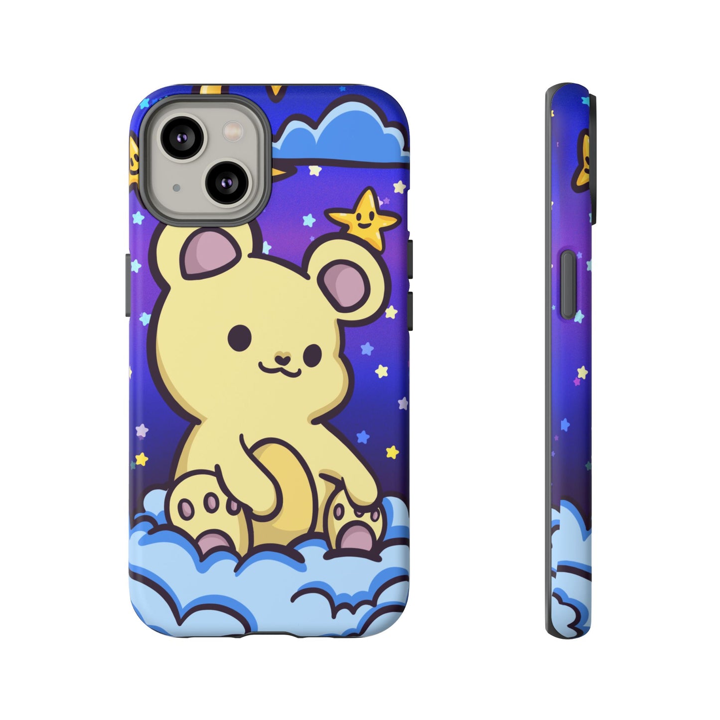 Cloud Cub Nighttime Sky Bear Phone Case - Pink X Holic