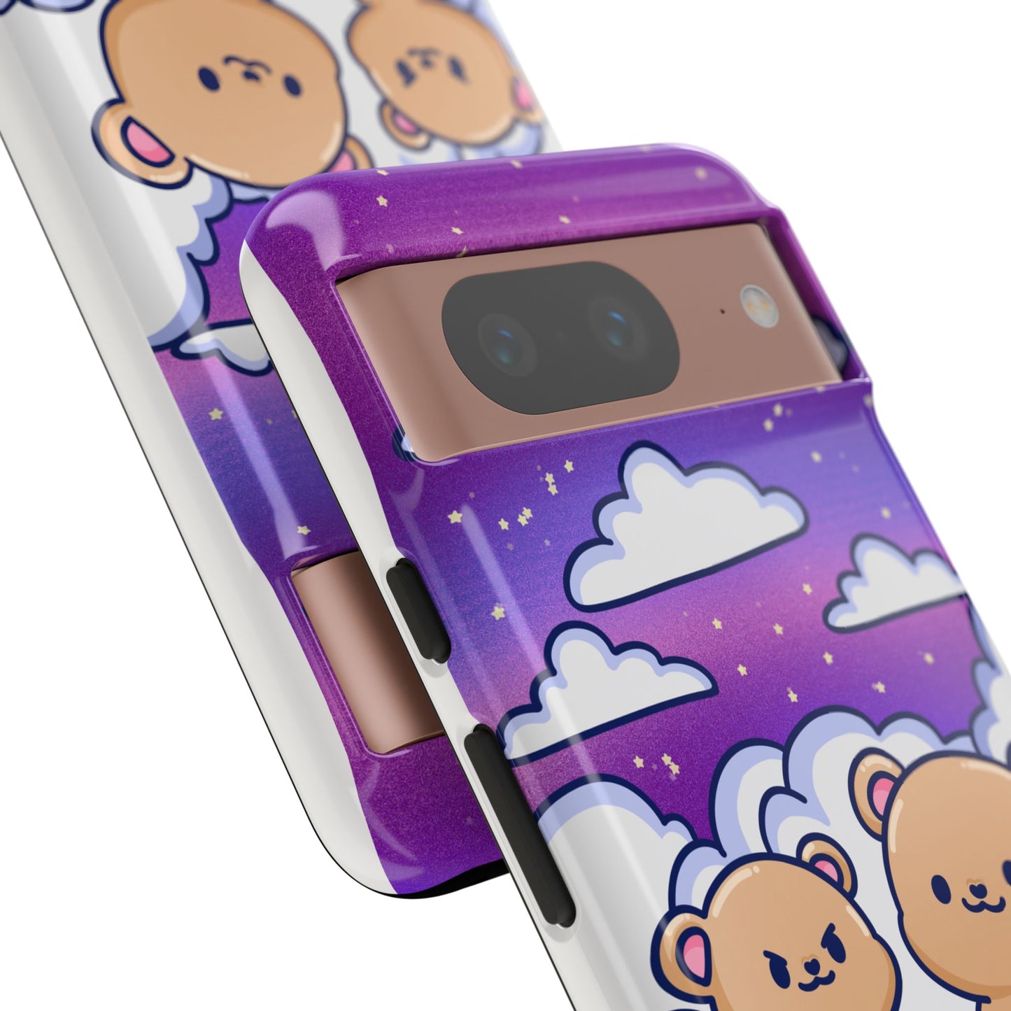 Cloud Cubs Cute Bears on Cloudy Night Sky Phone Case