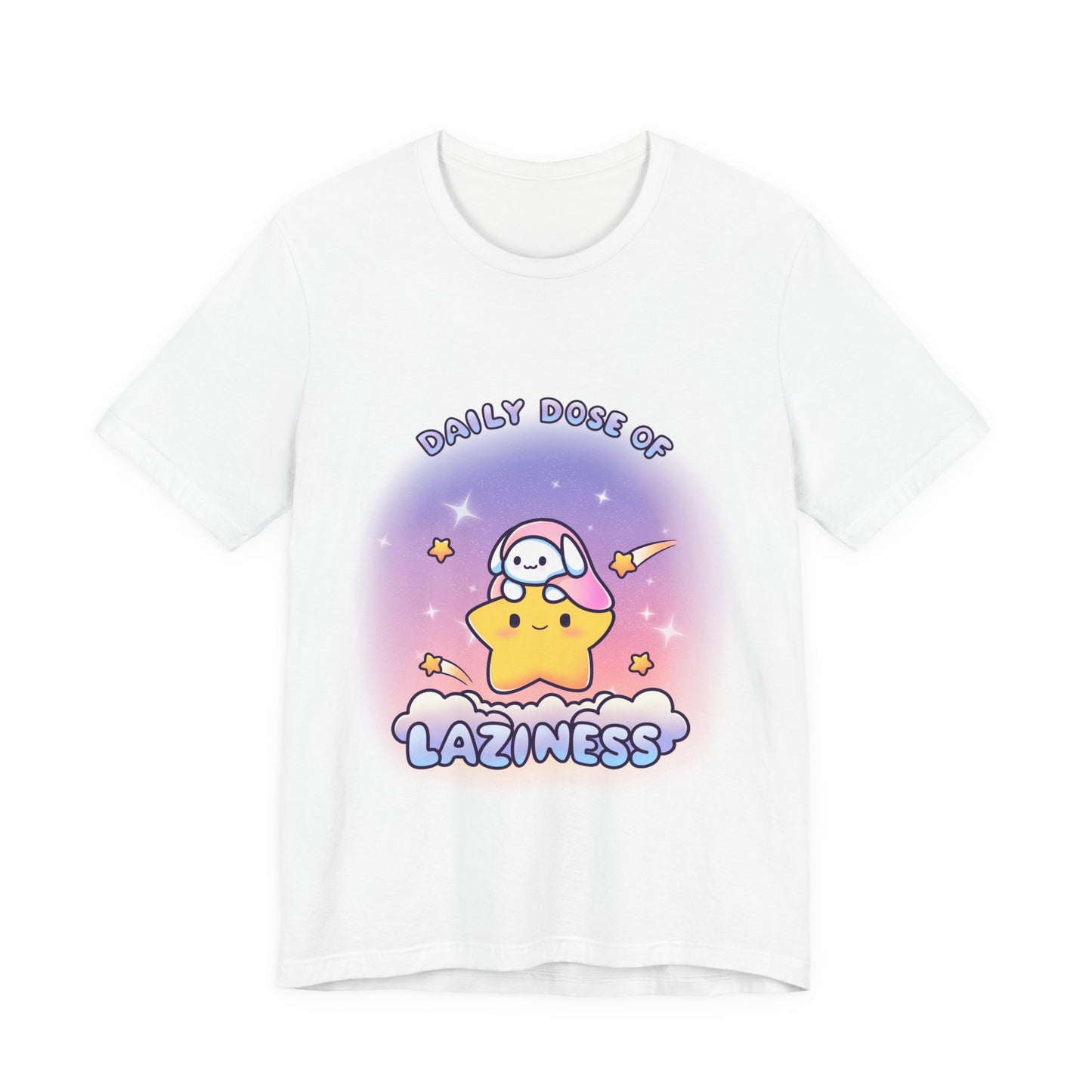 Daily Dose of Laziness Tee, Cute Relaxed Fit T Shirt - Pink X Holic