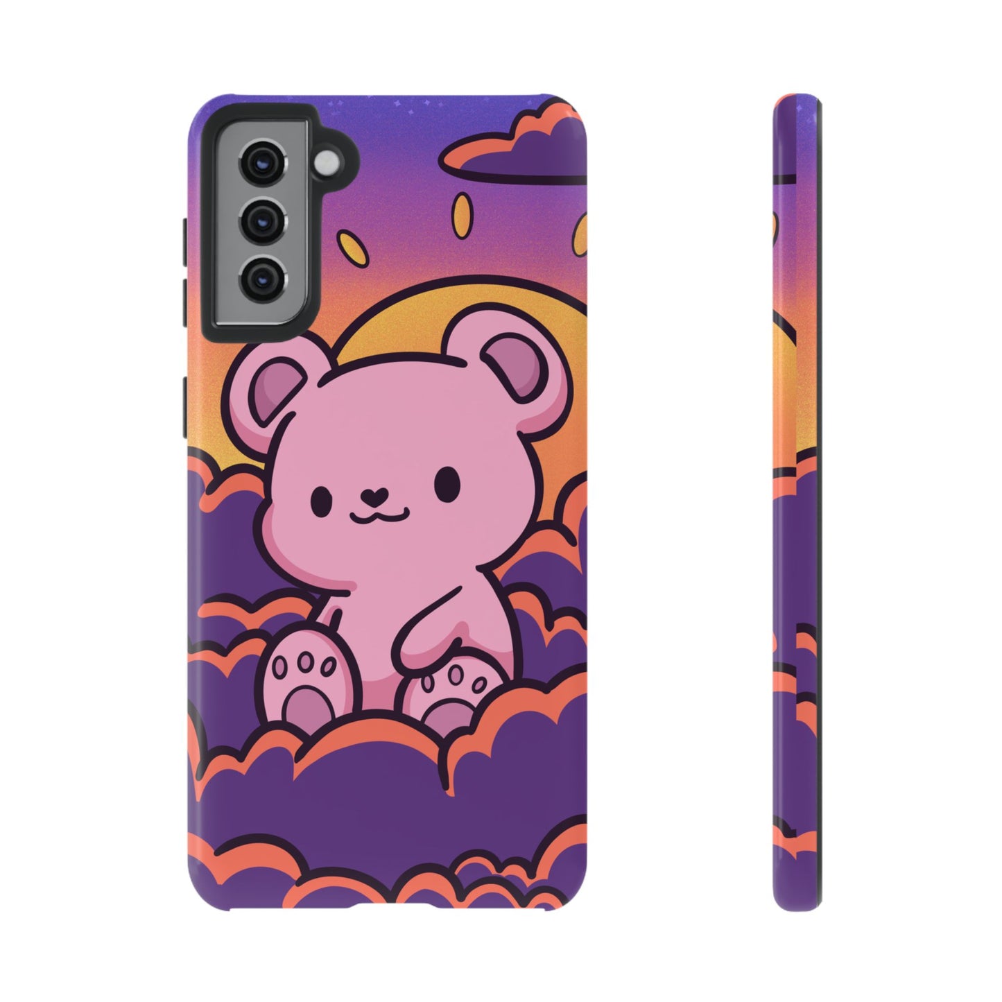 Cloud Cub Sunset Sky Bear Phone Case - Pink X Holic