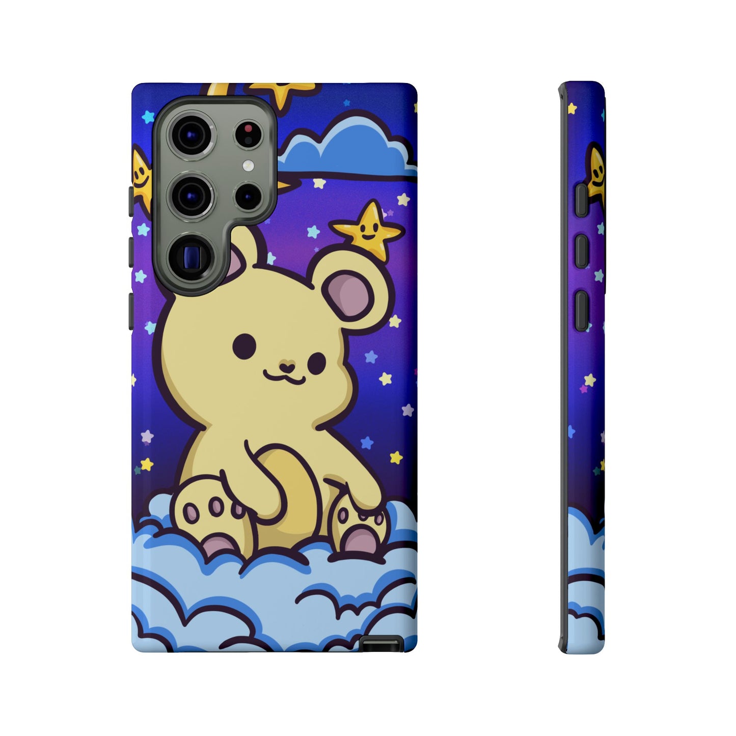 Cloud Cub Nighttime Sky Bear Phone Case - Pink X Holic