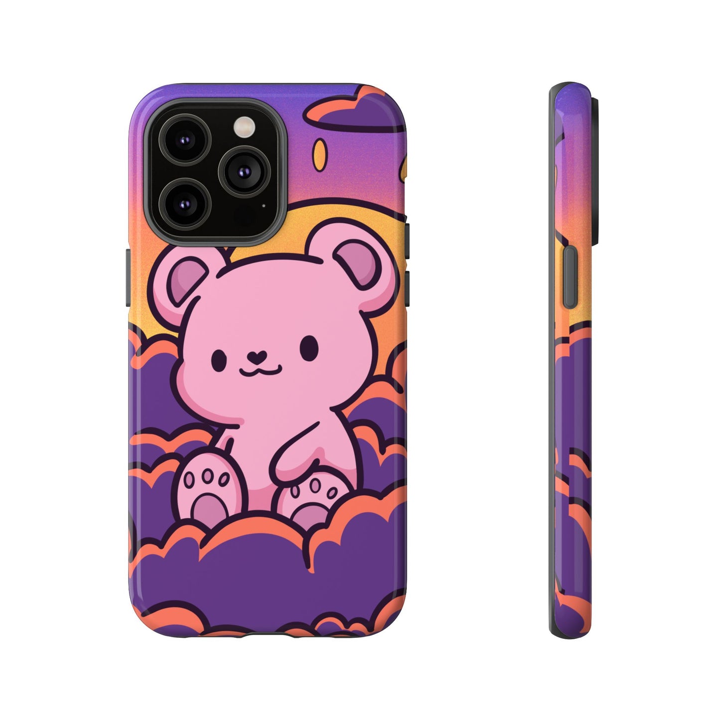 Cloud Cub Sunset Sky Bear Phone Case - Pink X Holic