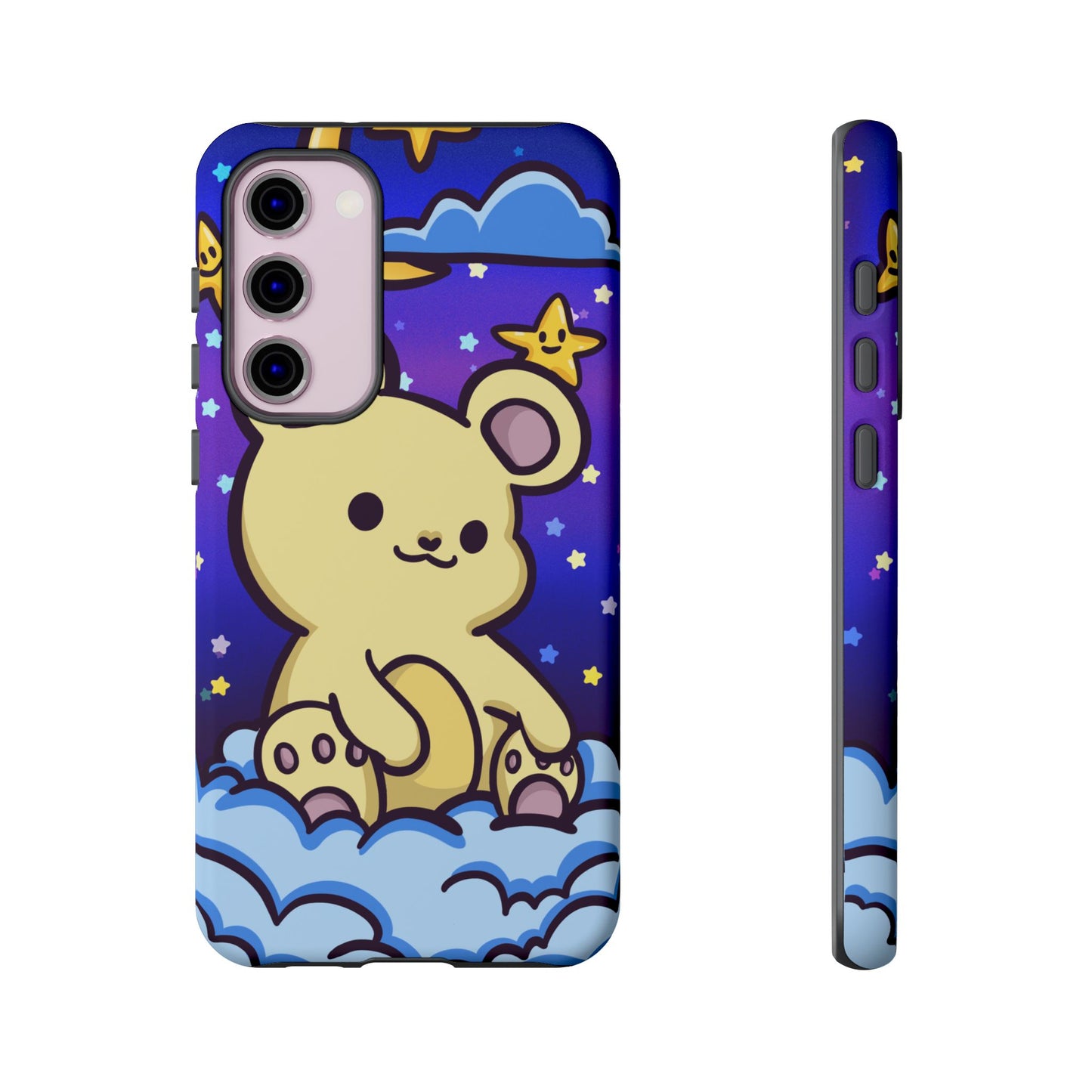 Cloud Cub Nighttime Sky Bear Phone Case - Pink X Holic