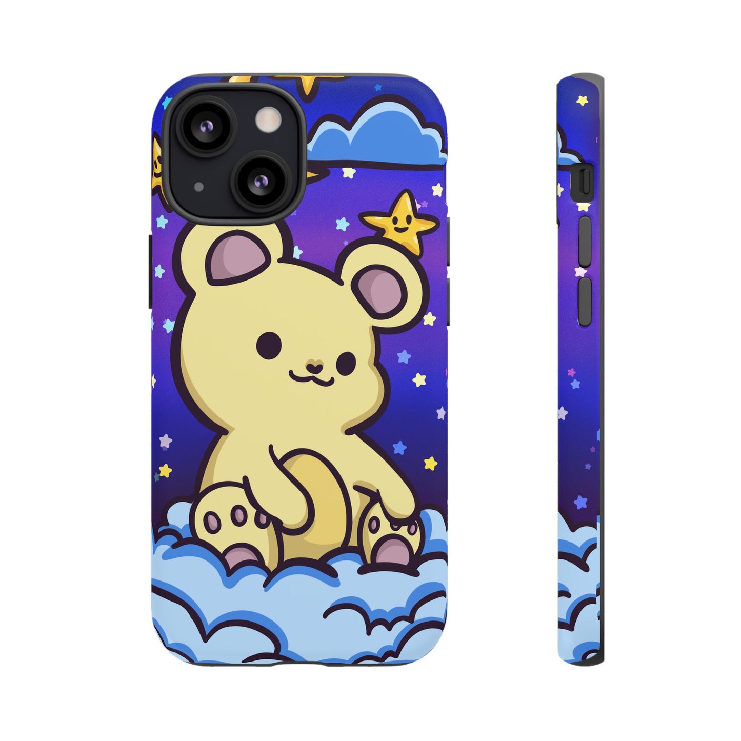 Cloud Cub Nighttime Sky Bear Phone Case - Pink X Holic