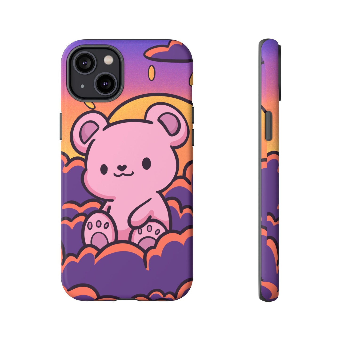 Cloud Cub Sunset Sky Bear Phone Case - Pink X Holic