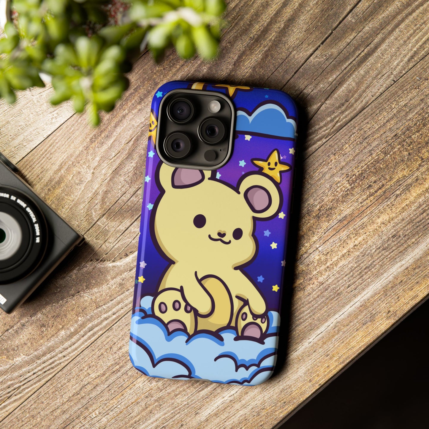 Cloud Cub Nighttime Sky Bear Phone Case
