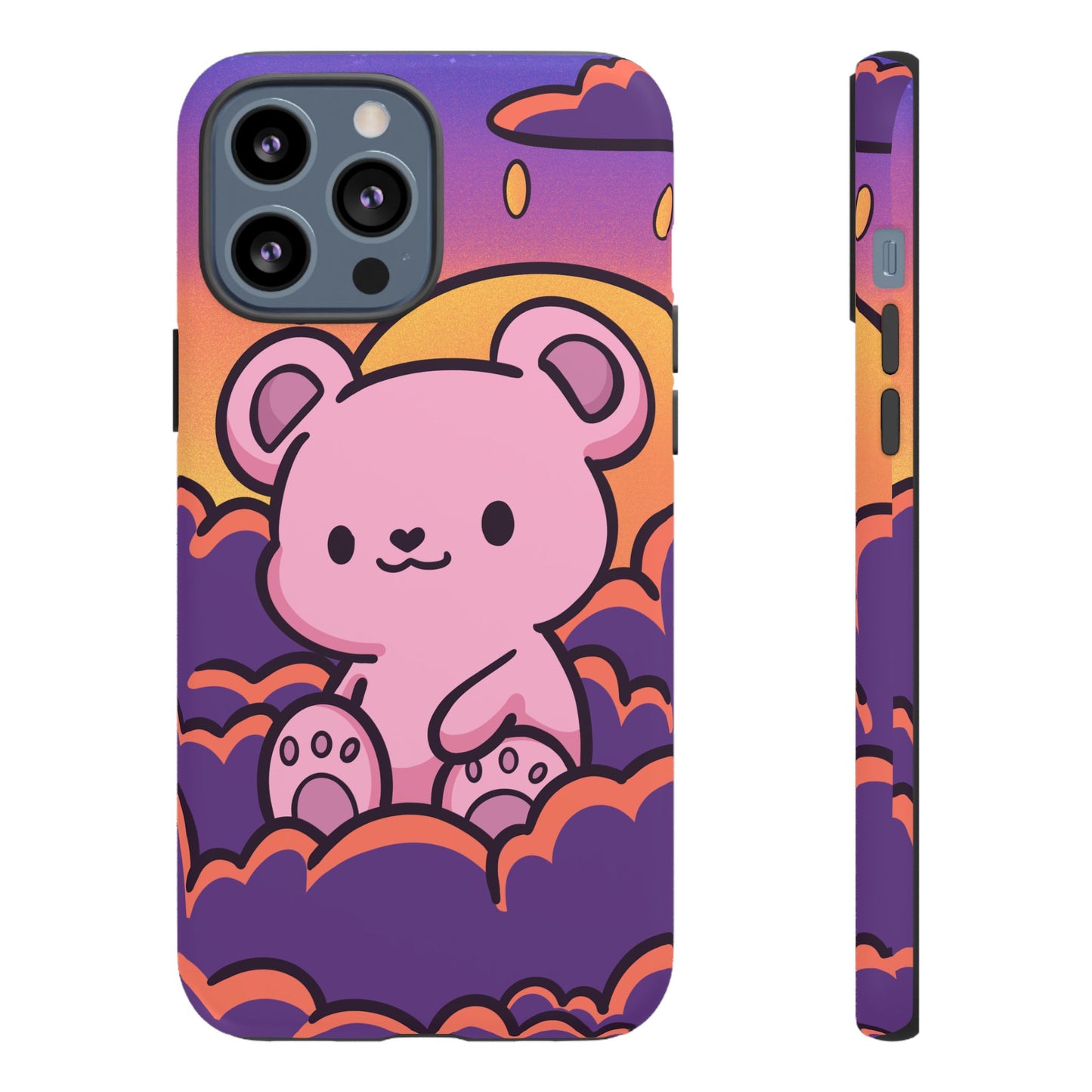 Cloud Cub Sunset Sky Bear Phone Case - Pink X Holic