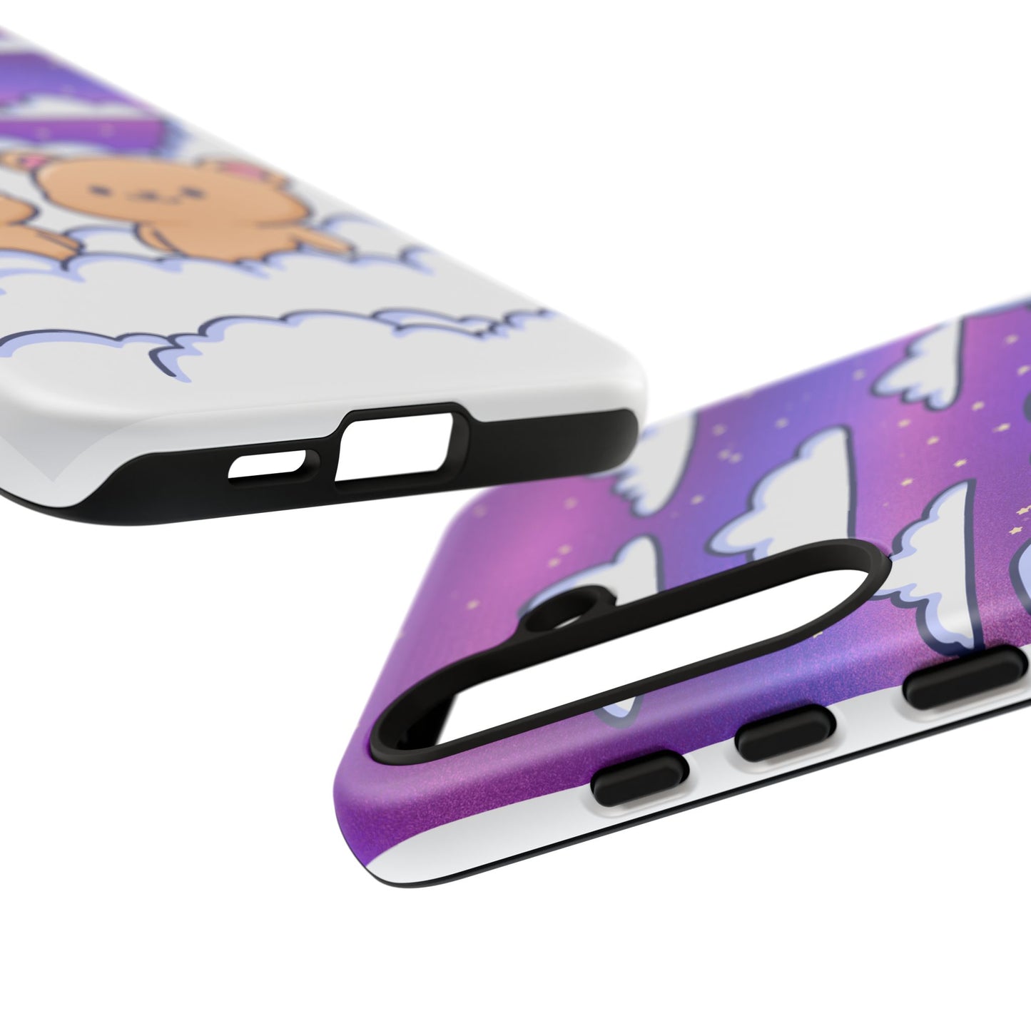 Cloud Cubs Cute Bears on Cloudy Night Sky Phone Case