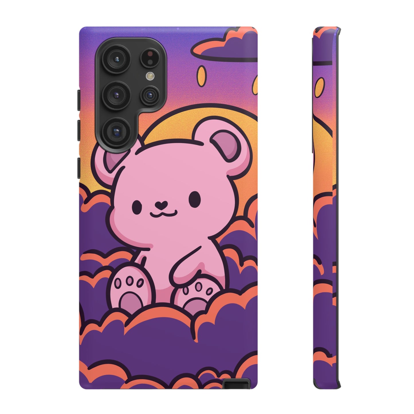 Cloud Cub Sunset Sky Bear Phone Case - Pink X Holic