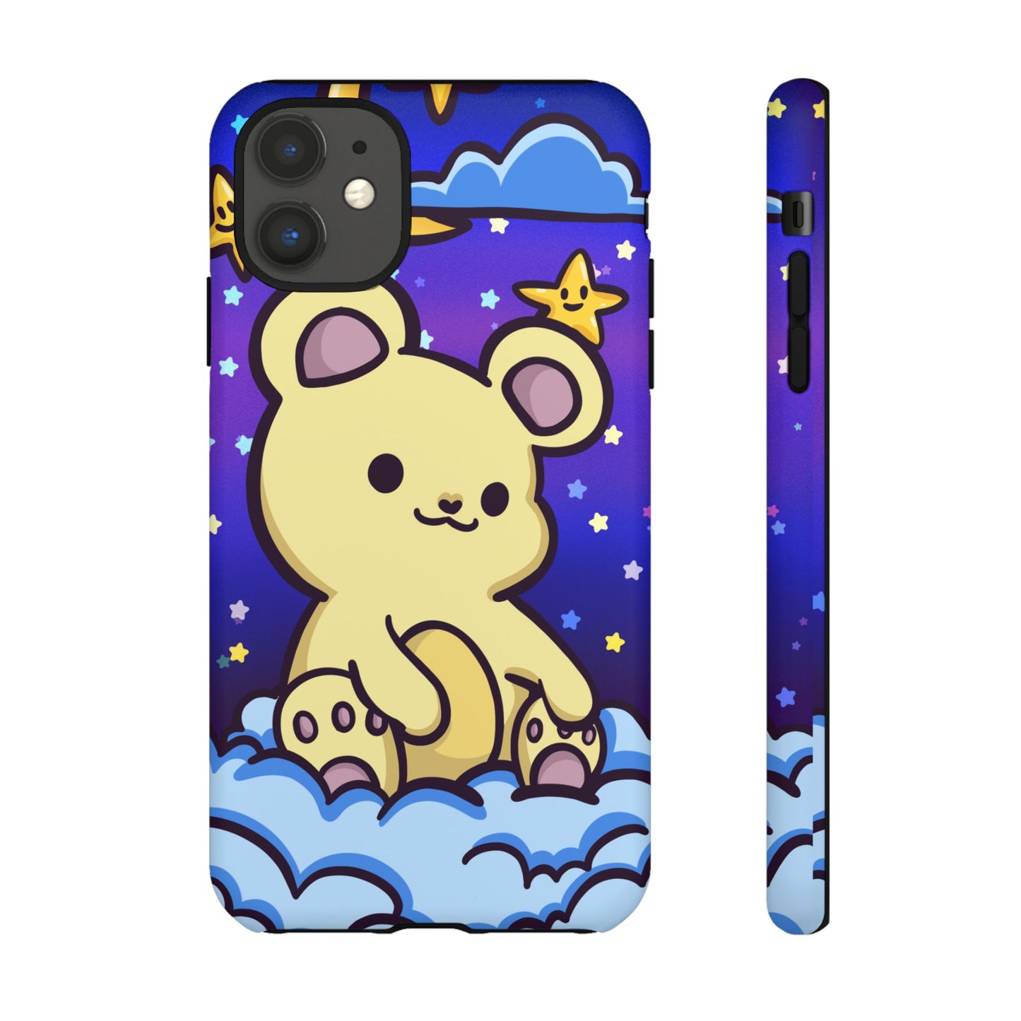 Cloud Cub Nighttime Sky Bear Phone Case - Pink X Holic