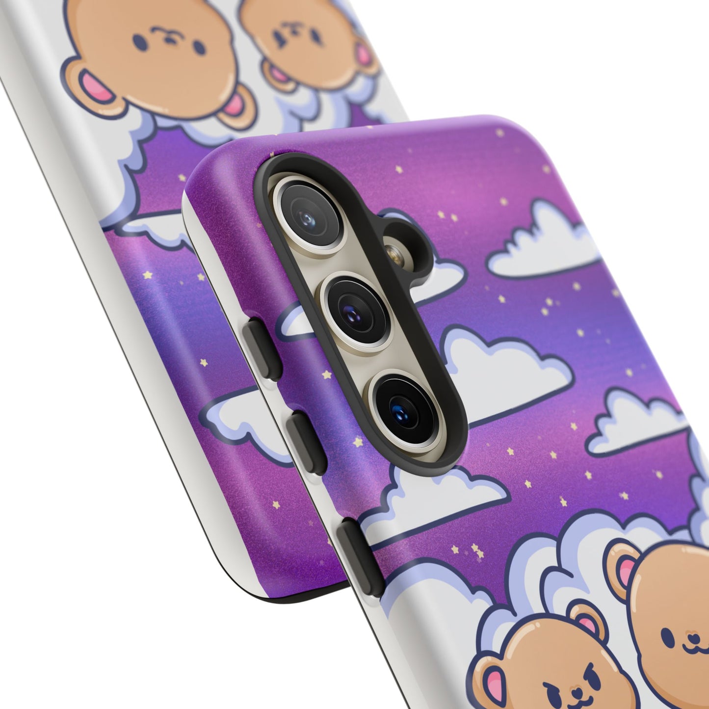 Cloud Cubs Cute Bears on Cloudy Night Sky Phone Case