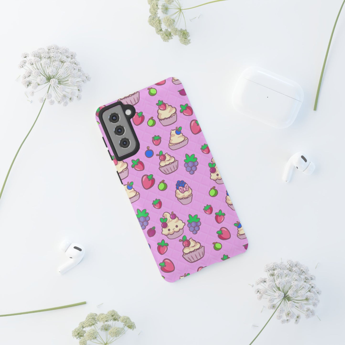 Pink Fruit Cakes Phone Case