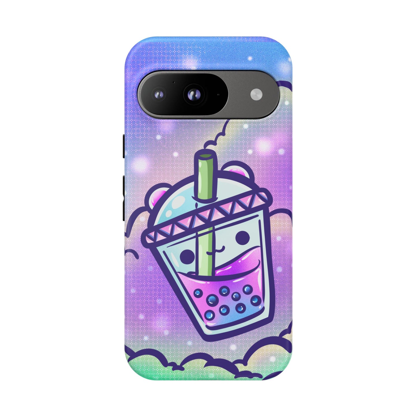 Sparkly Clouds Boba Phone Case