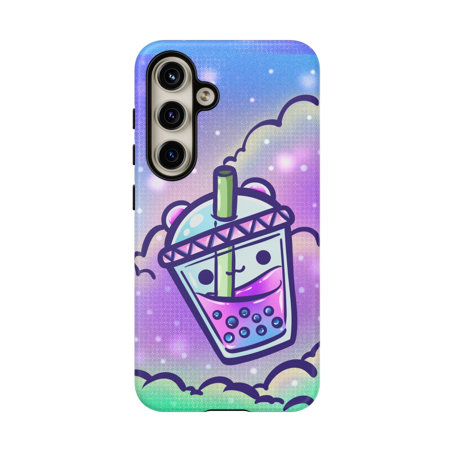 Sparkly Clouds Boba Phone Case