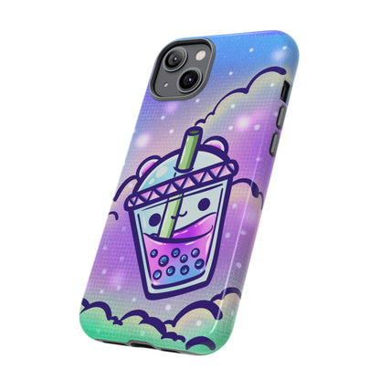 Sparkly Clouds Boba Phone Case