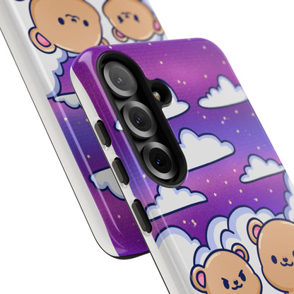 Cloud Cubs Cute Bears on Cloudy Night Sky Phone Case