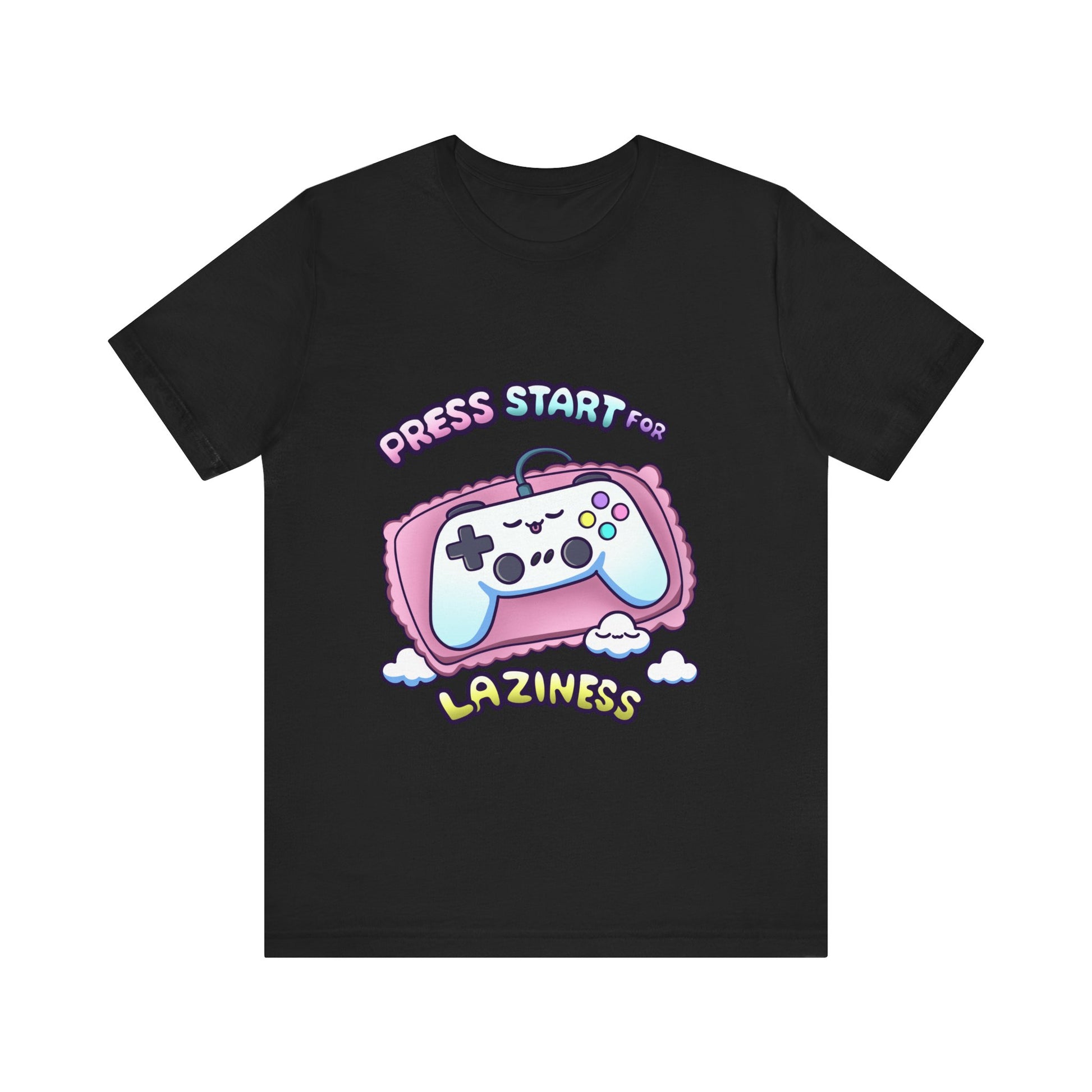 Press Start For Laziness Cute Gaming T Shirt - Pink X Holic