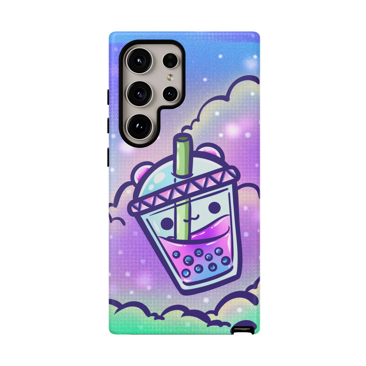 Sparkly Clouds Boba Phone Case