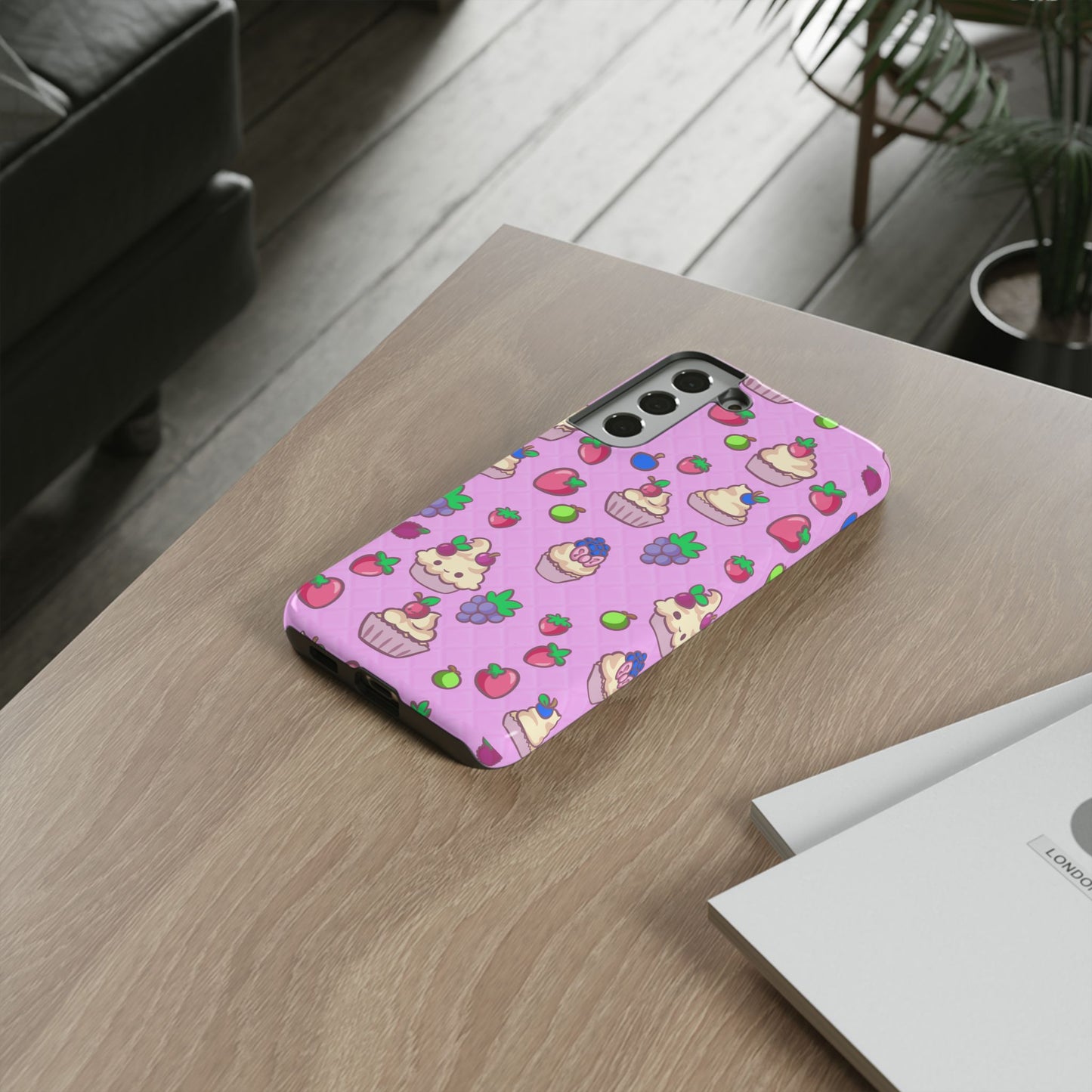 Pink Fruit Cakes Phone Case