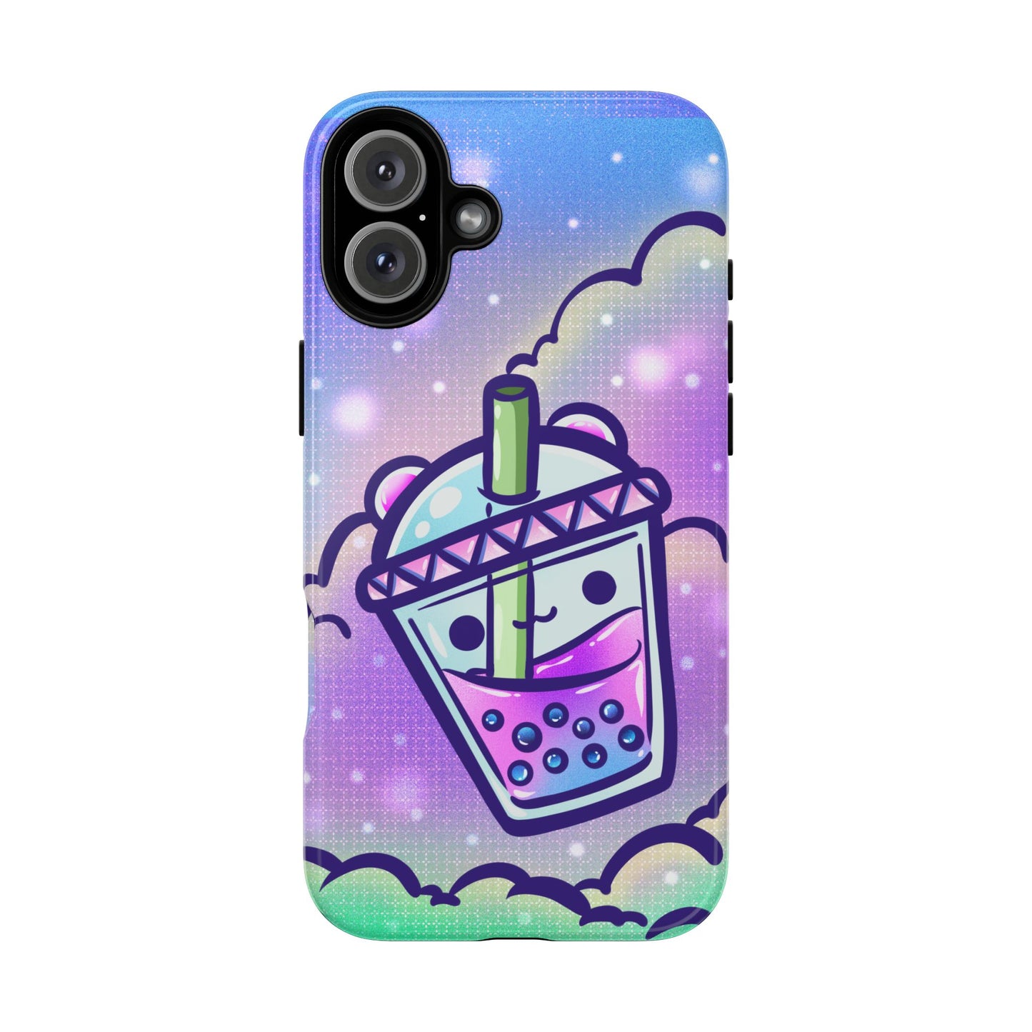 Sparkly Clouds Boba Phone Case
