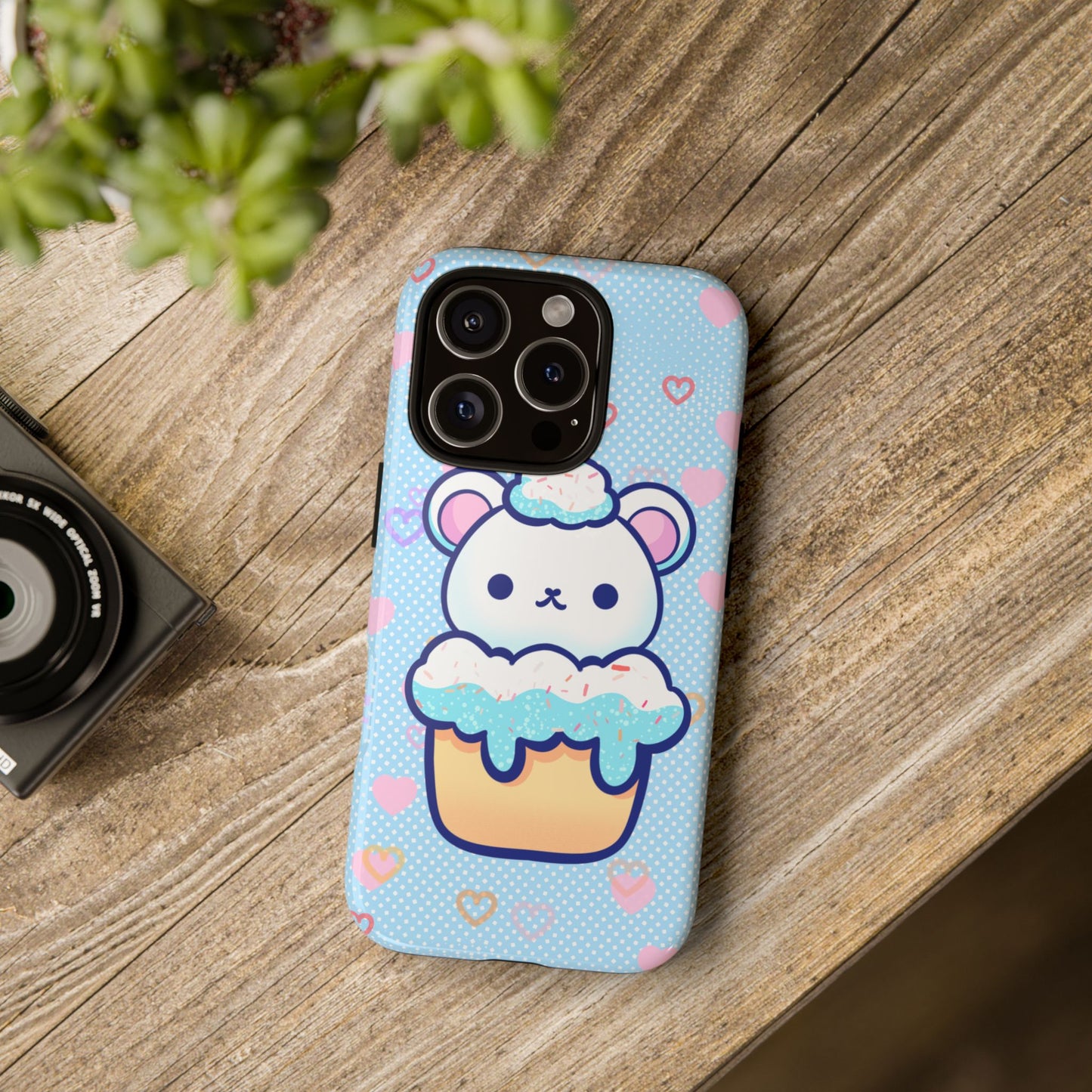 Frosty Cupcake Bear Phone Case