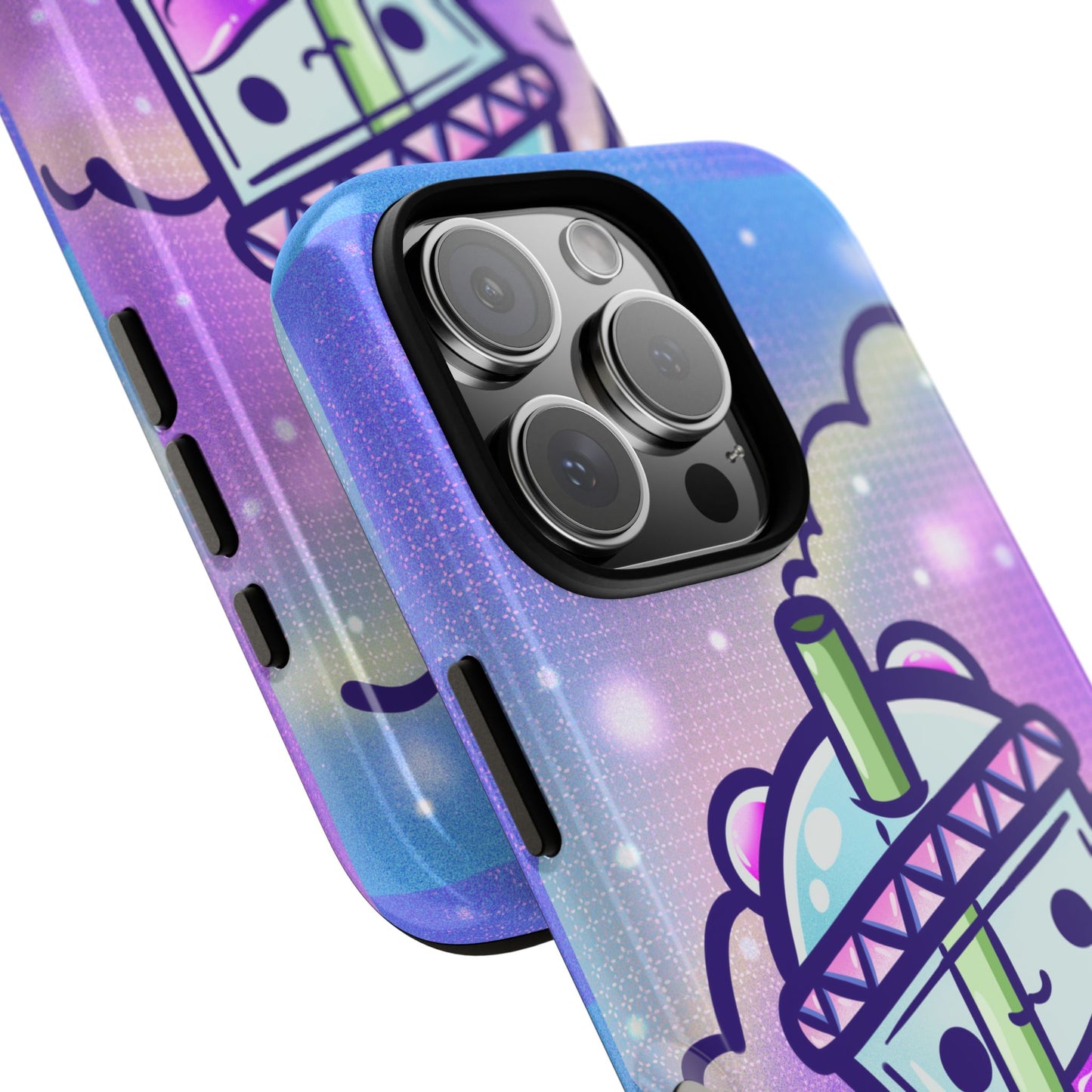 Sparkly Clouds Boba Phone Case