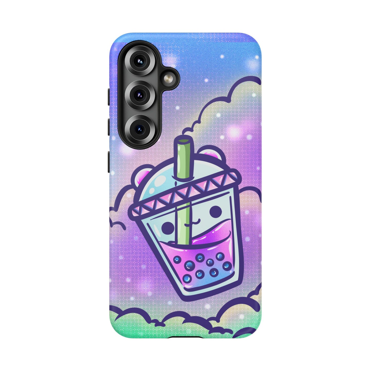 Sparkly Clouds Boba Phone Case