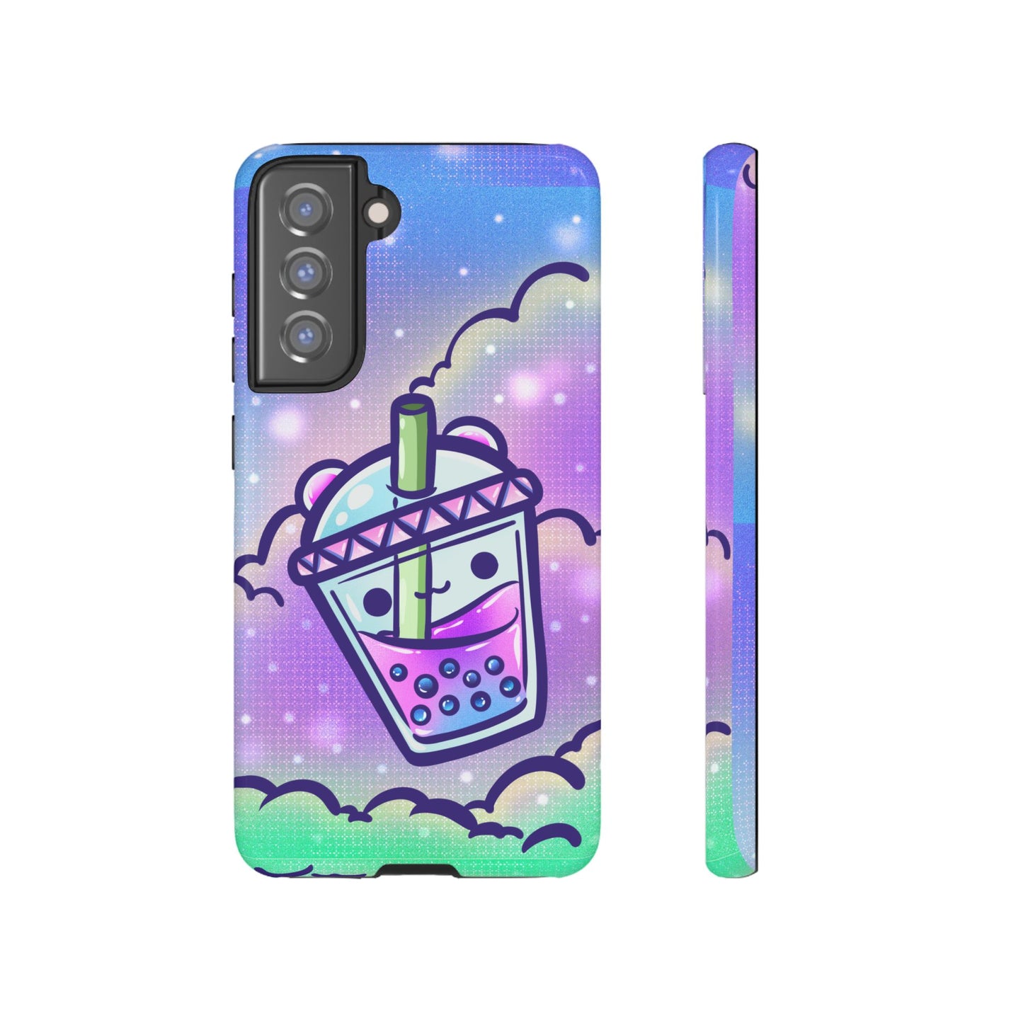 Sparkly Clouds Boba Phone Case