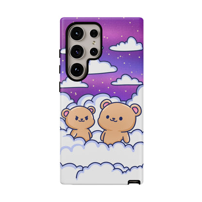 Cloud Cubs Cute Bears on Cloudy Night Sky Phone Case