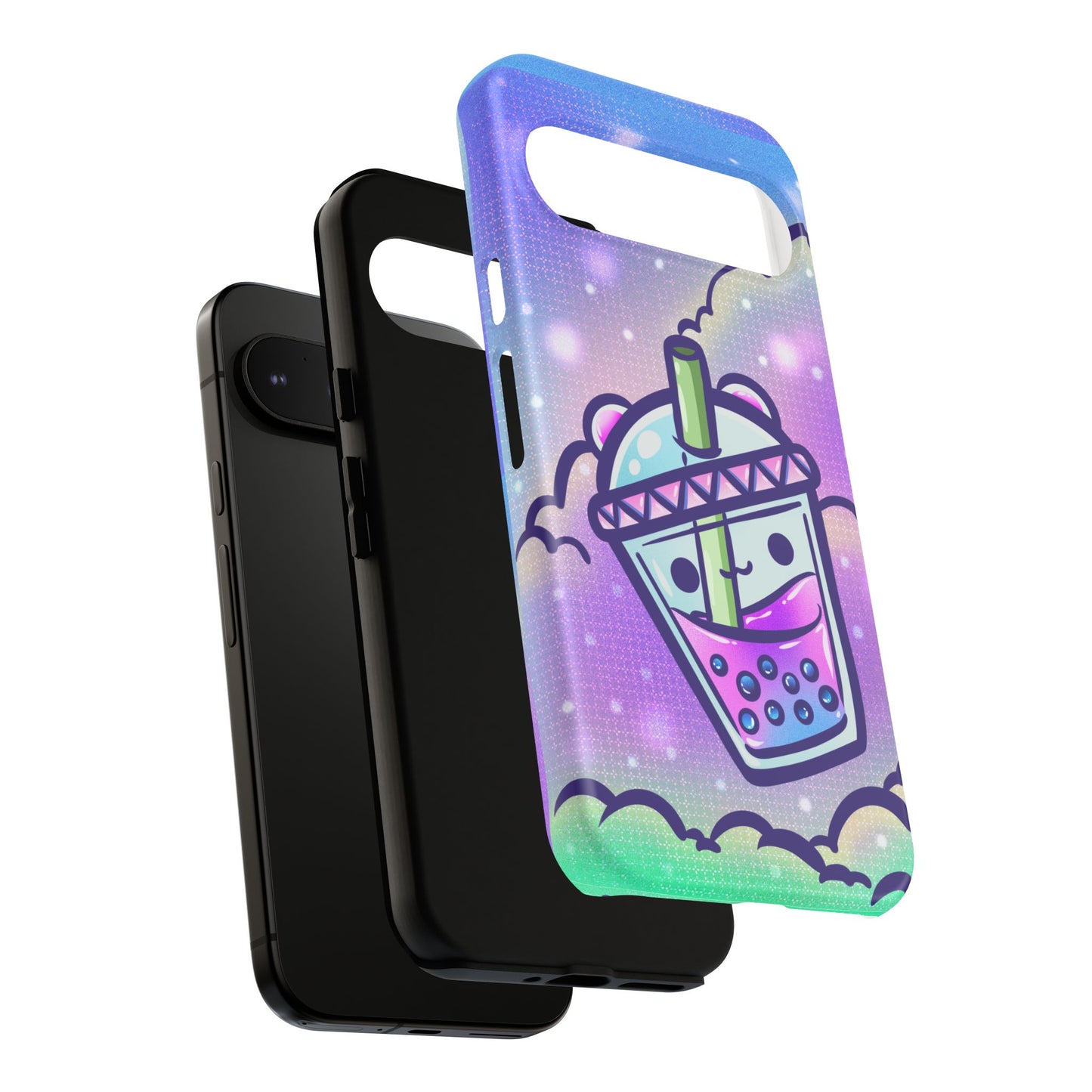 Sparkly Clouds Boba Phone Case