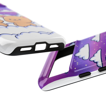 Cloud Cubs Cute Bears on Cloudy Night Sky Phone Case